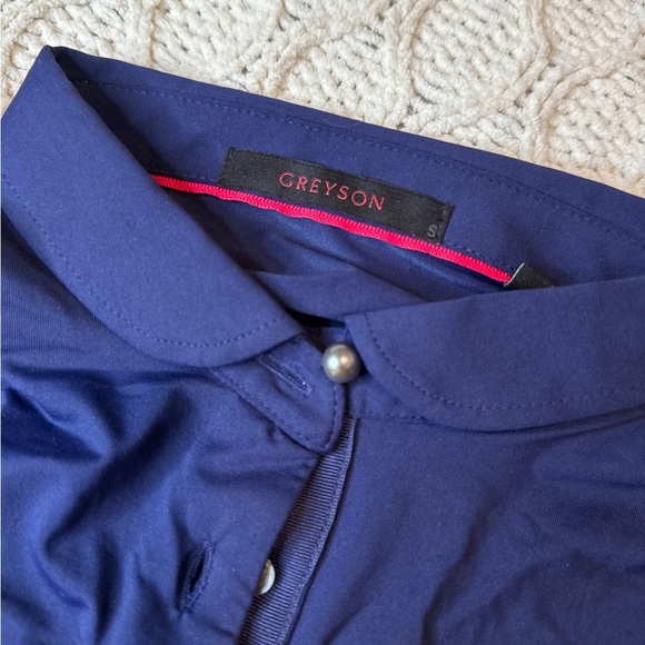 Greyson Navy Blue Polo Shirt with Logo size S - Picture 2 of 10
